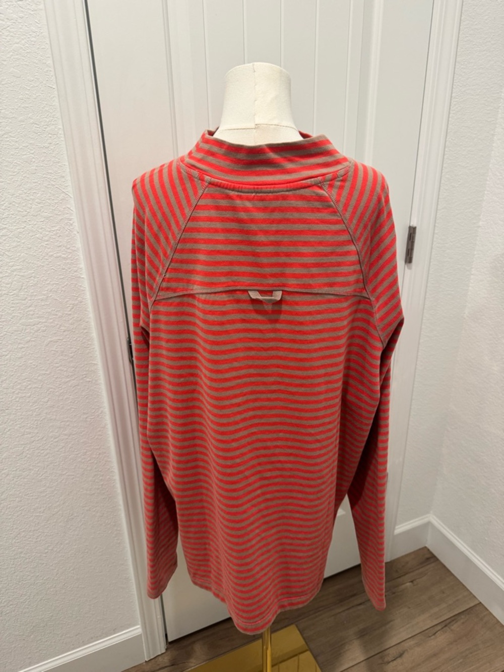 Free People Restoration Yarn Dye Stripe Layer sailor stripe sand size xl NWT - Picture 4 of 5